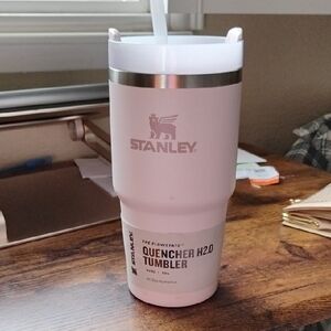 Stanley Light Pink Insulated Tumbler with Flip Straw Lid
